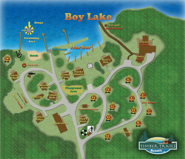 Timber Trails Resort Map
